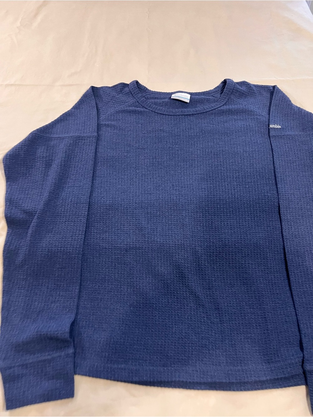 Columbia Men's Navy Waffle Thermal Crewneck